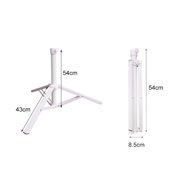 Outdoor Portable Fishing Umbrella Fixed Tripod Cross Folding Base, 54x8.5cm