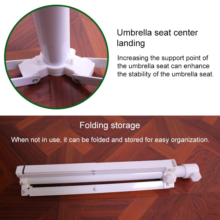 Outdoor Portable Fishing Umbrella Fixed Tripod Cross Folding Base, 54x8.5cm
