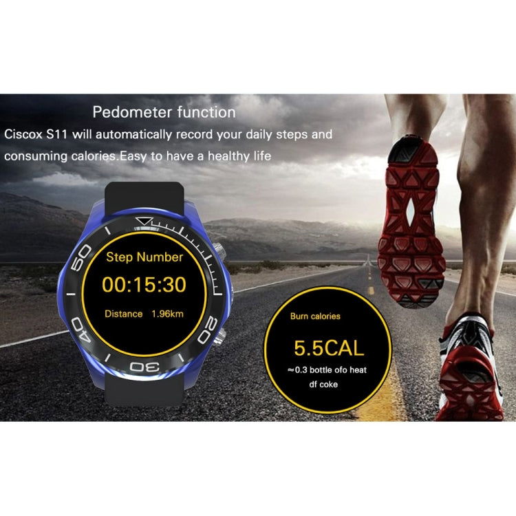 S11 Smart Watch Phone, 512MB+4GB, 240*240 Pixel, 1.3 inch Android 5.1, MTK6572 Dual Core 1.2GHz Round Touch Screen Display Smart Watch Phone, Support Network: 3G, Heart Rate / Pedometer / GPS / Weather / Camera / Bluetooth