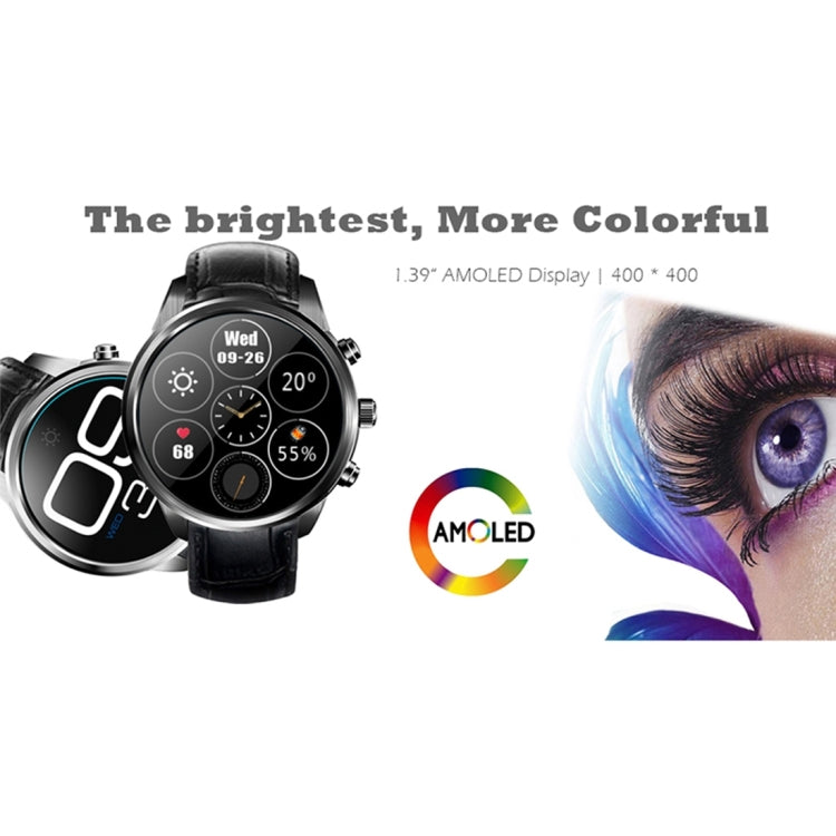 X5 Plus Smart Watch Phone, 1GB+8GB, 1.39 inch OLED Screen Android 5.1 MTK6580 Quad Core, Genuine Cowhide Leather Watch Band, Network: 3G, Support Heart Rate Monitor & Pedometer & GPS & WiFi & Bluetooth