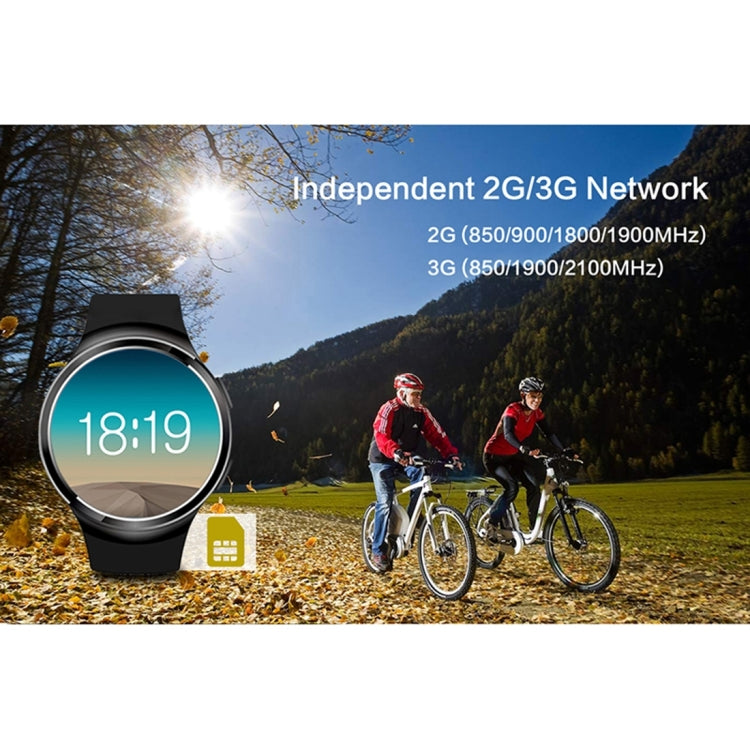 X3 Plus Smart Watch Phone, 1GB+16GB, 1.3 inch IPS Screen Android 5.1 MTK6580 Quad Core 1.3GHz, Silicone Watch Band, Network: 3G, Support Heart Rate Monitor & Pedometer & GPS & WiFi & Bluetooth