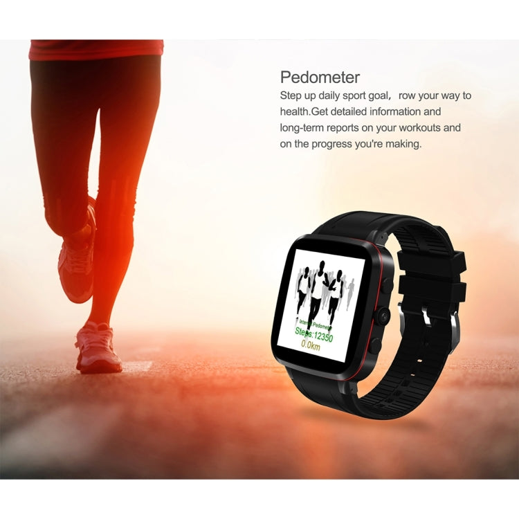 N8 Smart Watch Phone, 1GB+8GB, 1.54 inch IPS Screen Android 5.1 MTK6580 Quad Core 1.3GHz, Silicone Watch Band, Bluetooth4.0, Network: 3G, Support Heart Rate Monitor & Pedometer & GPS & WiFi & Music