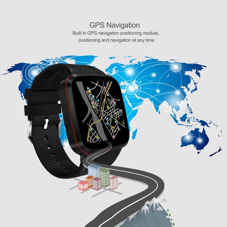 N8 Smart Watch Phone, 1GB+8GB, 1.54 inch IPS Screen Android 5.1 MTK6580 Quad Core 1.3GHz, Silicone Watch Band, Bluetooth4.0, Network: 3G, Support Heart Rate Monitor & Pedometer & GPS & WiFi & Music