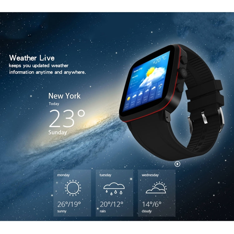 N8 Smart Watch Phone, 1GB+8GB, 1.54 inch IPS Screen Android 5.1 MTK6580 Quad Core 1.3GHz, Silicone Watch Band, Bluetooth4.0, Network: 3G, Support Heart Rate Monitor & Pedometer & GPS & WiFi & Music