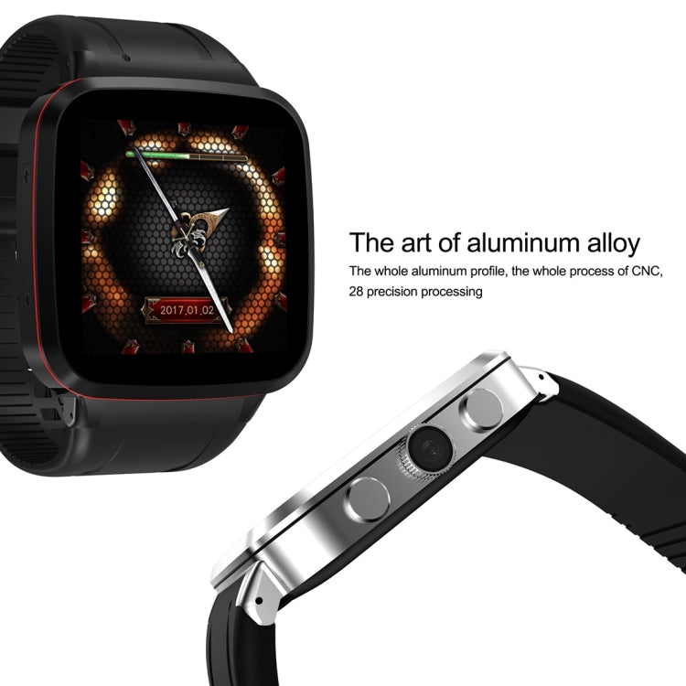 N8 Smart Watch Phone, 1GB+8GB, 1.54 inch IPS Screen Android 5.1 MTK6580 Quad Core 1.3GHz, Silicone Watch Band, Bluetooth4.0, Network: 3G, Support Heart Rate Monitor & Pedometer & GPS & WiFi & Music
