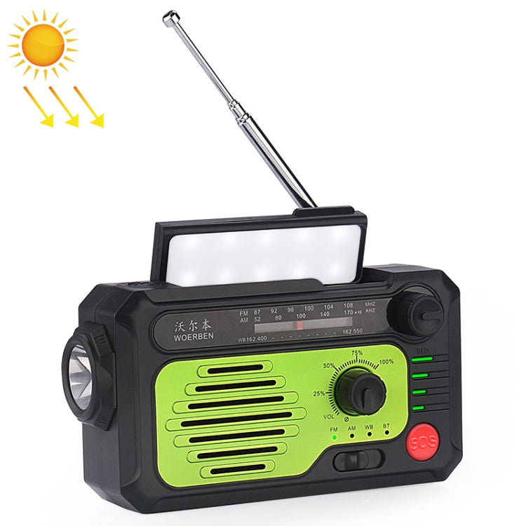 KK-228 Multifunctional Solar Power Hand Generator Radio Outdoor Emergency Disaster Prevention