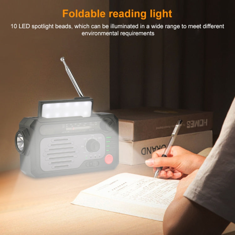 KK-228 Multifunctional Solar Power Hand Generator Radio Outdoor Emergency Disaster Prevention