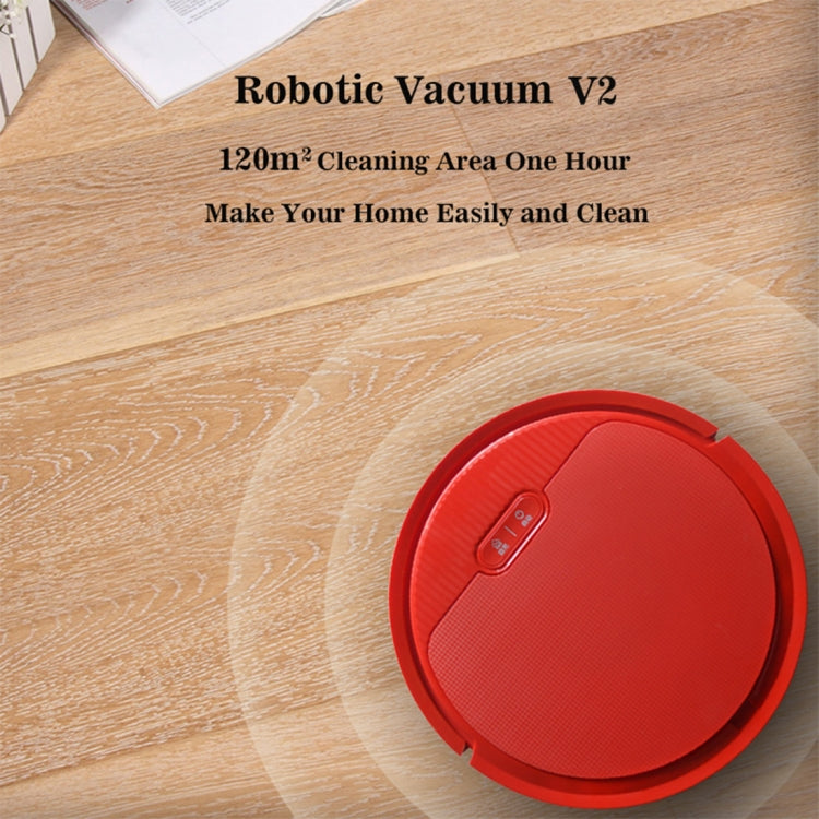 iiutec-V2 1200Pa Large Suction Self-rechargeable Smart Household Vacuum Cleaner Clean Robot, Support Phone APP Control