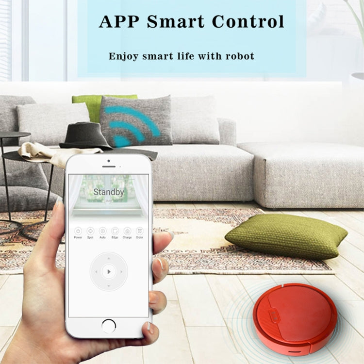 iiutec-V2 1200Pa Large Suction Self-rechargeable Smart Household Vacuum Cleaner Clean Robot, Support Phone APP Control