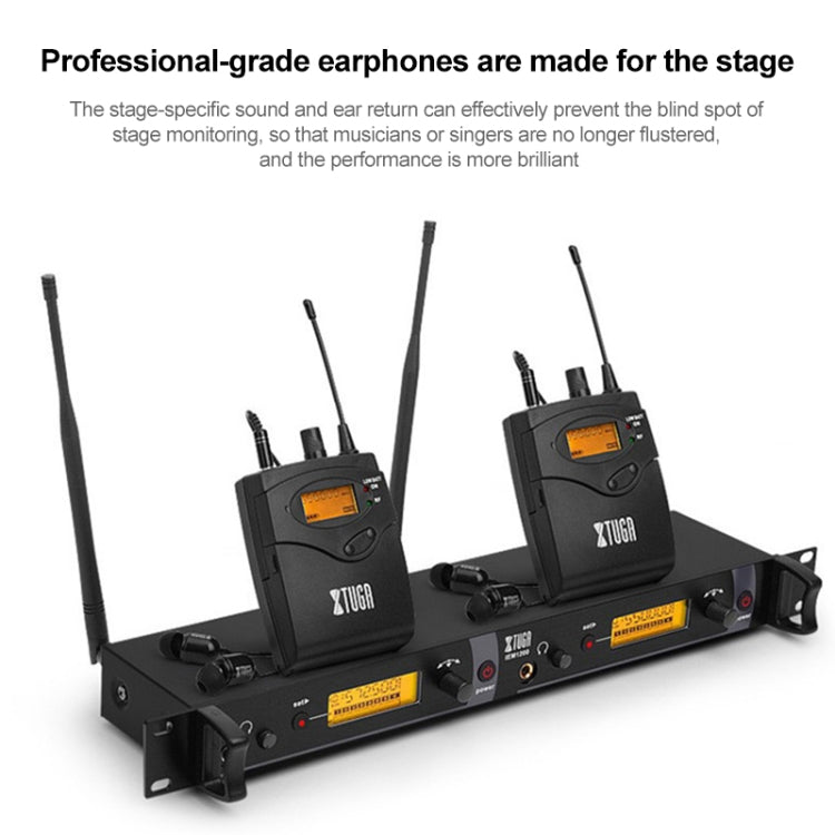 XTUGA IEM1200 Wireless Transmitter Stage Singer Ear Monitor System