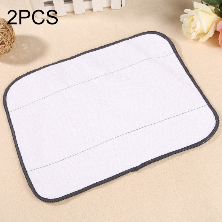 2 PCS Reusable Replacement Microfiber Mopping Cloth Dry / Wet Rag for irobot 380t / 320 / 4200 / 5200c