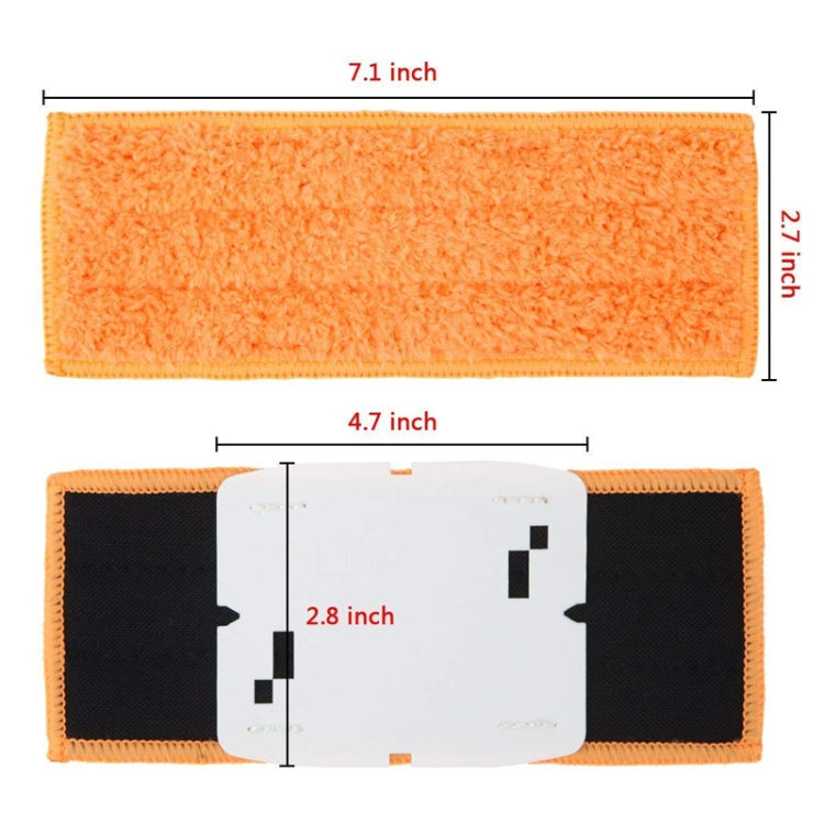 3 PCS Reusable Replacement Microfiber Mopping Cloth Wet Rag for irobot Braava jet240 / 241