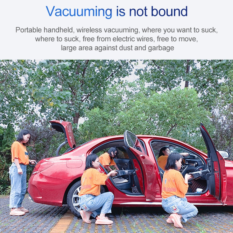 Car / Household Wireless Portable 120W Handheld Powerful Vacuum Cleaner