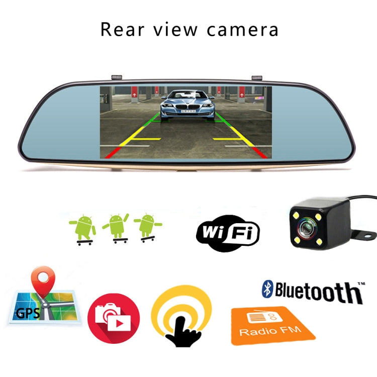 A2030 7 inch 140 Degrees Wide Angle Full HD 1080P 3G Video Car DVR, Support TF Card / WiFi / Loop Recording / GPS