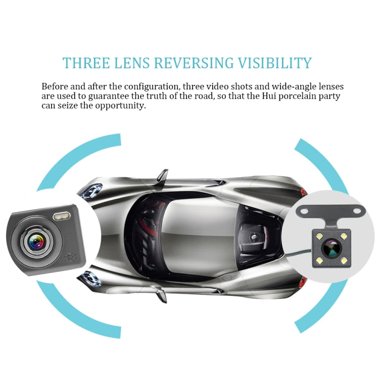 T2007 4 inch 170 Degrees Wide Angle Full HD 1080P Video Car DVR, Support TF Card / Motion Detection / Loop Recording