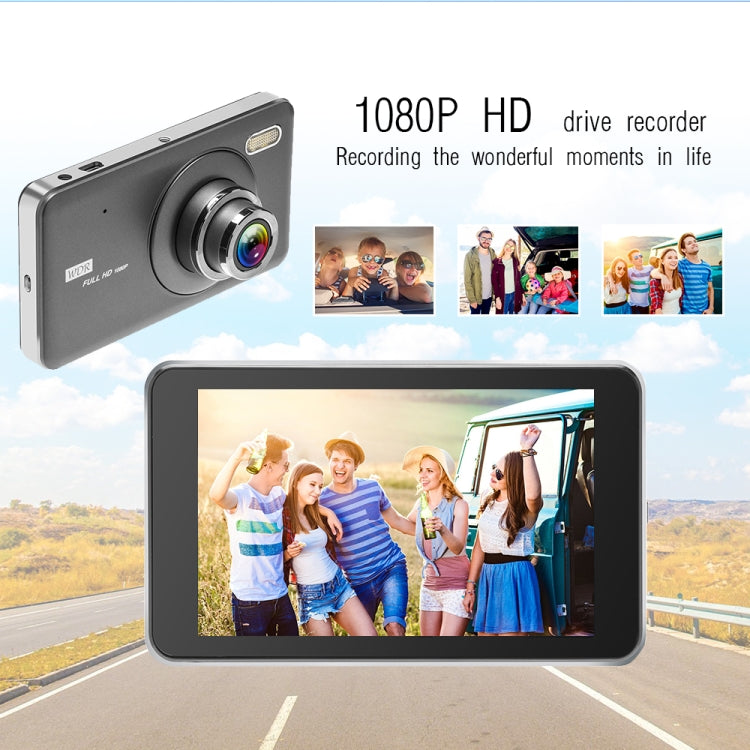 T2007 4 inch 170 Degrees Wide Angle Full HD 1080P Video Car DVR, Support TF Card / Motion Detection / Loop Recording