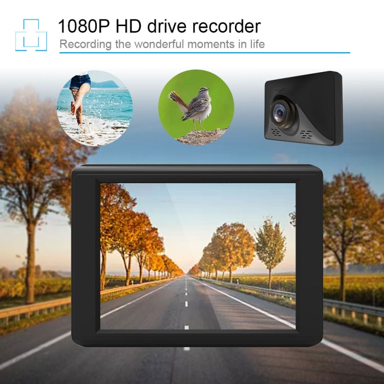 T2018 3.2 inch 170 Degrees Wide Angle Full HD Night Vision 1080P Video Car DVR, Support TF Card / Motion Detection / Loop Recording / ADAS