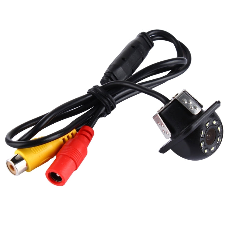 8028 LED 0.3MP Security Backup Parking IP68 Waterproof Rear View Camera, PC7070 Sensor, Support Night Vision, Wide Viewing Angle: 170 Degree(Black)