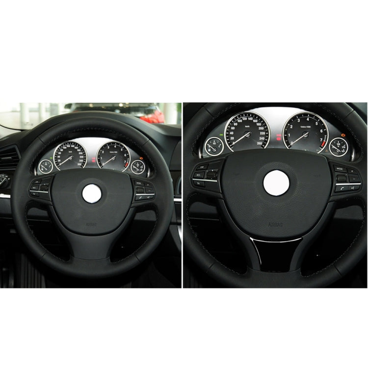 For BMW 5 Series F10 F18 2011-2017 B Edition Car Large Steering Wheel Decorative Sticker,Left and Right Drive Universal