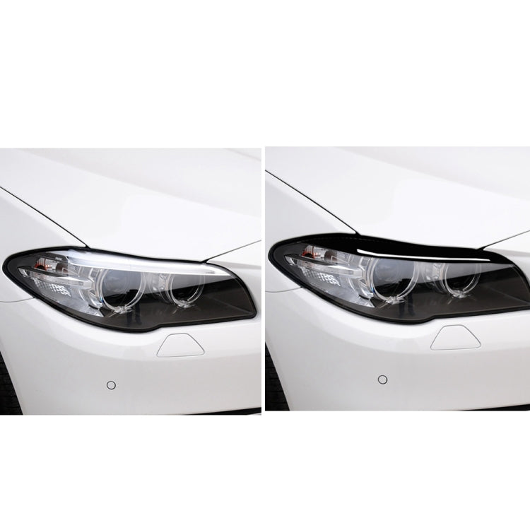 For BMW 5 Series F10 2014-2016 Car Lamp Eyebrow Decorative Sticker,Left and Right Drive Universal