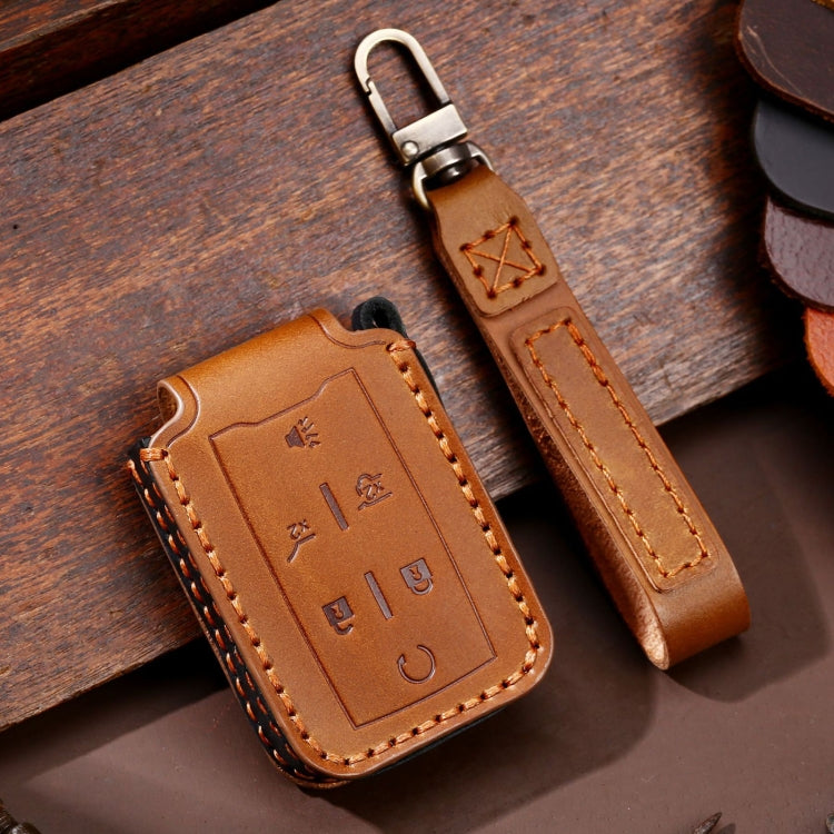 For Chevrolet GMC / Colorad 6-button C160 Car Key Leather Protective Case