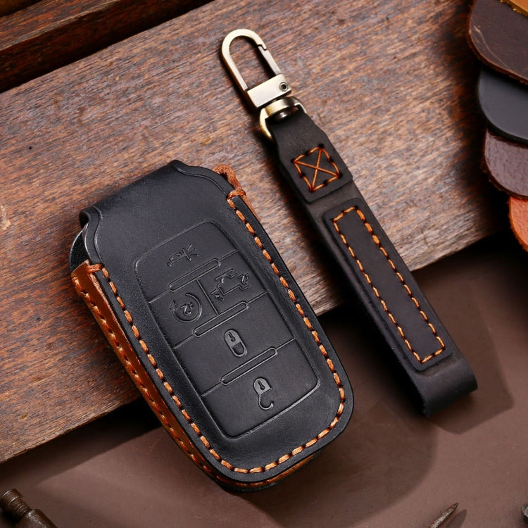 For Dodge Ram 5-button C162 Car Key Leather Protective Case