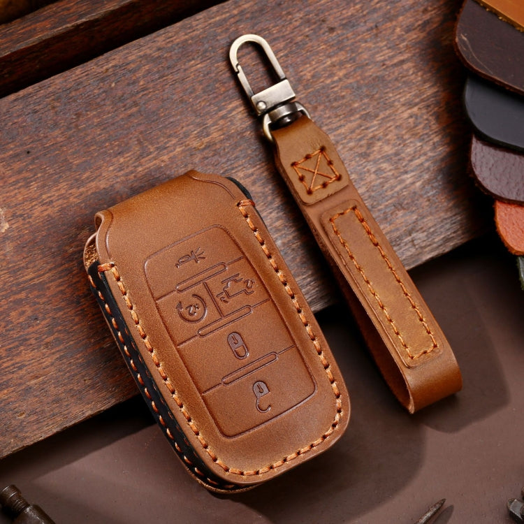 For Dodge Ram 5-button C162 Car Key Leather Protective Case