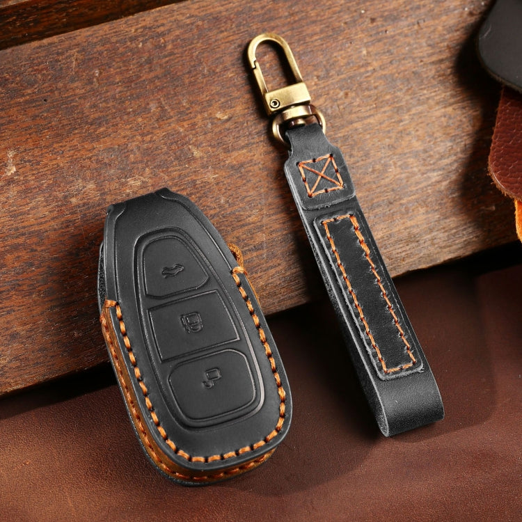 For Ford Focus/Mondeo/Maverick/Explorer/Escort/Edge 2017-2018 C231 Car Key Leather Protective Case