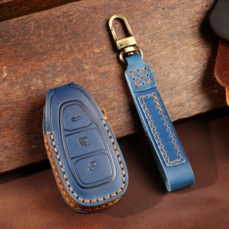 For Ford Focus/Mondeo/Maverick/Explorer/Escort/Edge 2017-2018 C231 Car Key Leather Protective Case