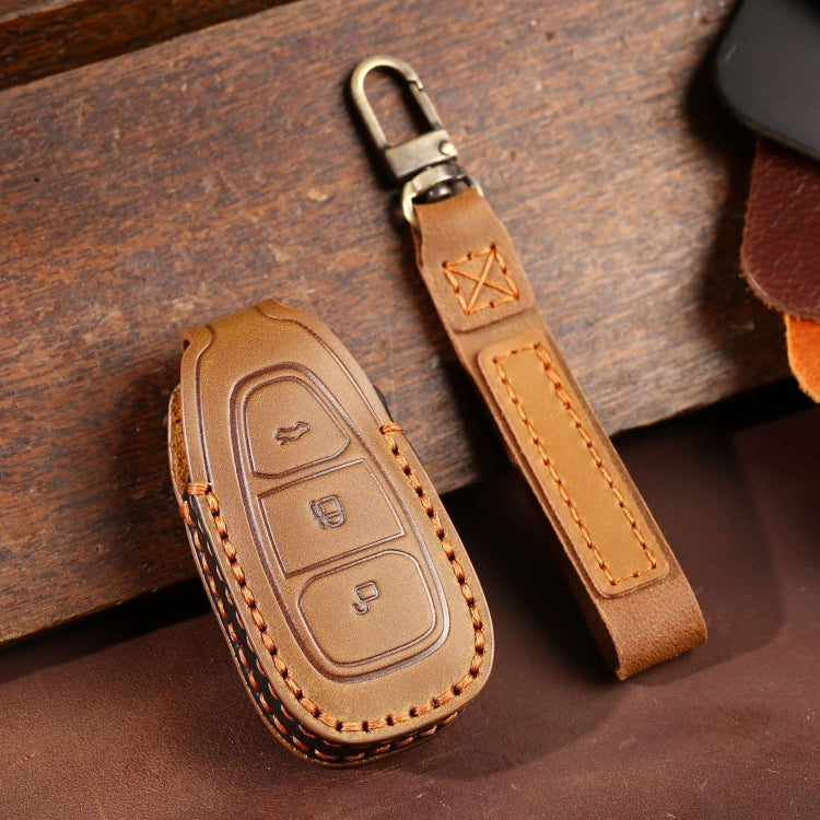 For Ford Focus/Mondeo/Maverick/Explorer/Escort/Edge 2017-2018 C231 Car Key Leather Protective Case