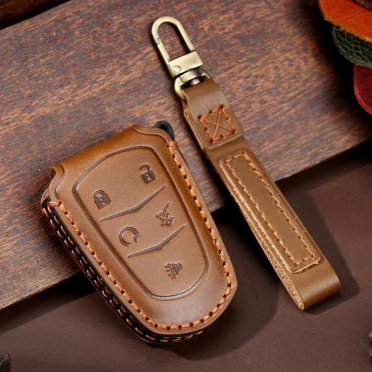 For Cadillac / CT5 / CT6 / XT6 5-button C087 Car Key Leather Protective Case