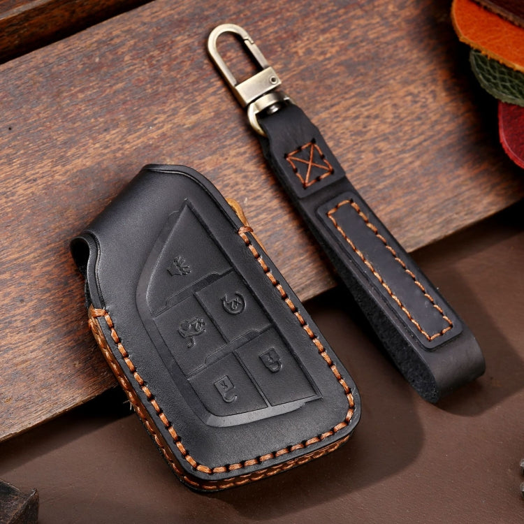 For Cadillac / CT5 / CT6 / XT6 C088 Car Key Leather Protective Case