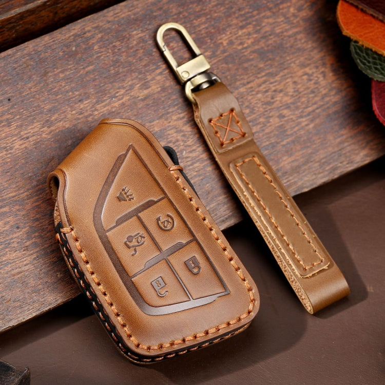 For Cadillac / CT5 / CT6 / XT6 C088 Car Key Leather Protective Case