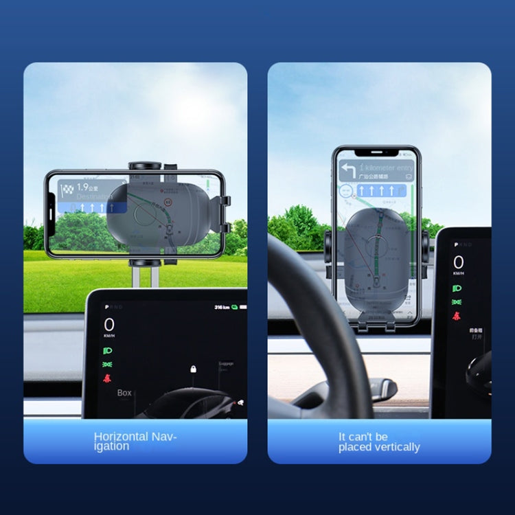 F17 Foldable Rotating Car Floating Screen Mobile Phone Navigation Holder