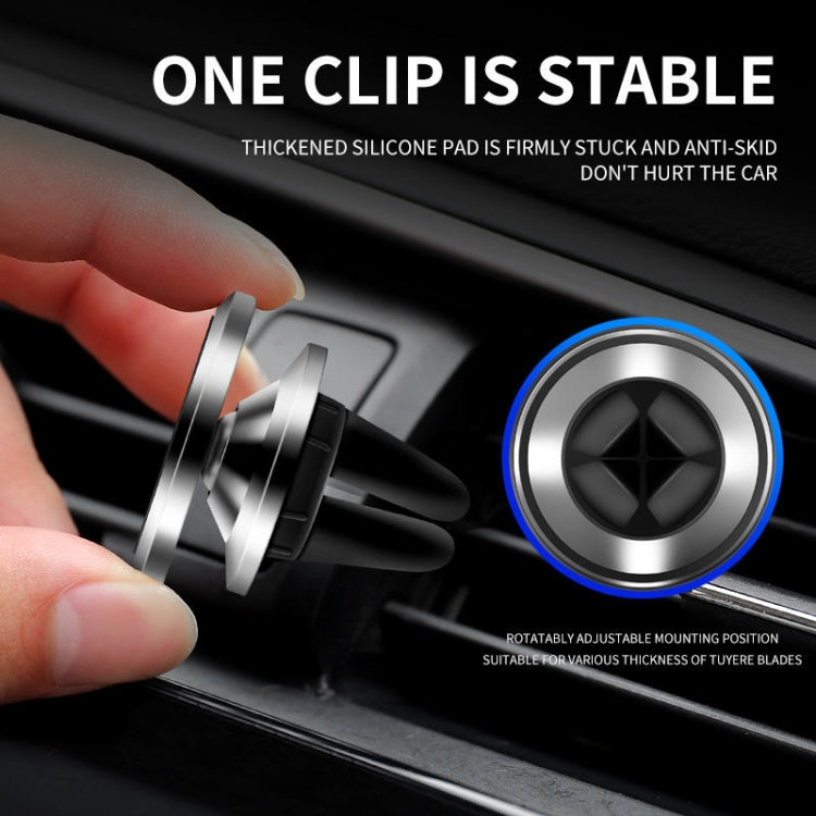 F18 360-degree Rotating Car Air Outlet Vent Magnetic Mobile Phone Holder