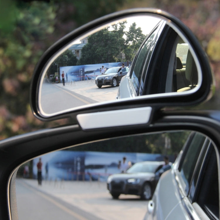 3R-091 Car Blind Spot Left Rear View Wide Angle Adjustable Mirror(Black)