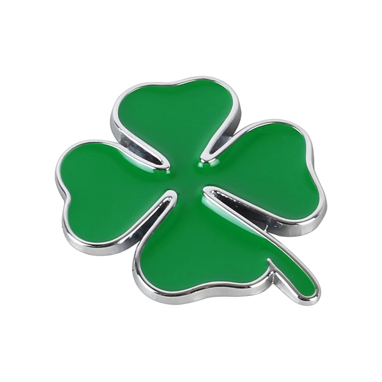 Four Leaf Clover Luck Symbol Badge Labeling Sticker Styling Car Decoration, Size: 4x3x0.3cm