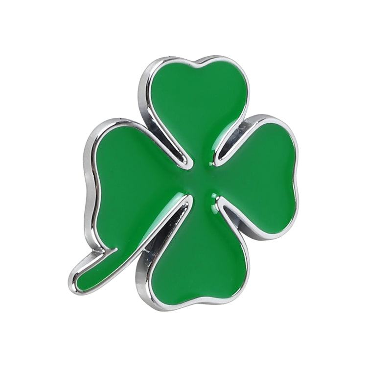 Four Leaf Clover Luck Symbol Badge Labeling Sticker Styling Car Decoration, Size: 4x3x0.3cm