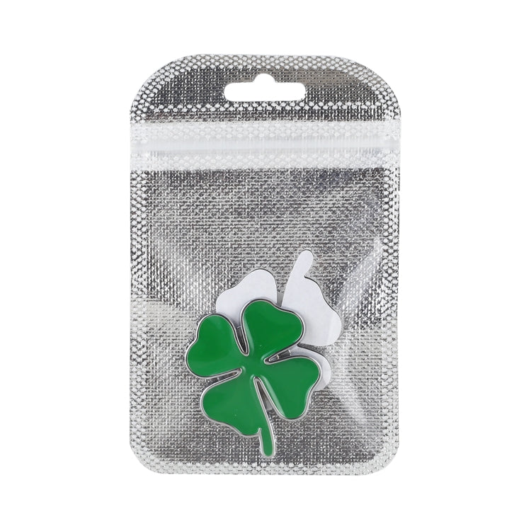 Four Leaf Clover Luck Symbol Badge Labeling Sticker Styling Car Decoration, Size: 4x3x0.3cm