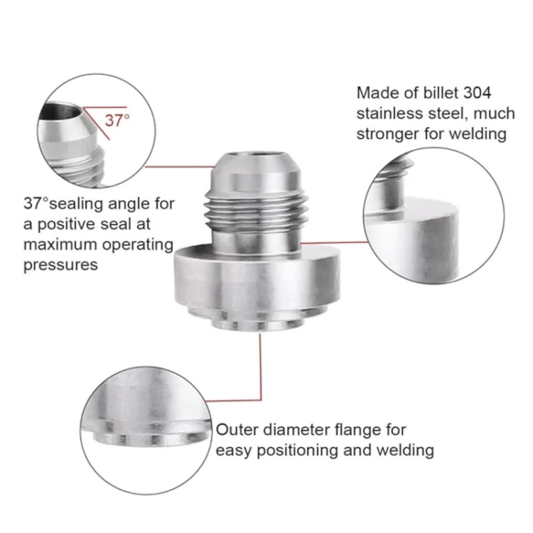 AN3 Car Oil Pipe Joint Breathable Pot Connector