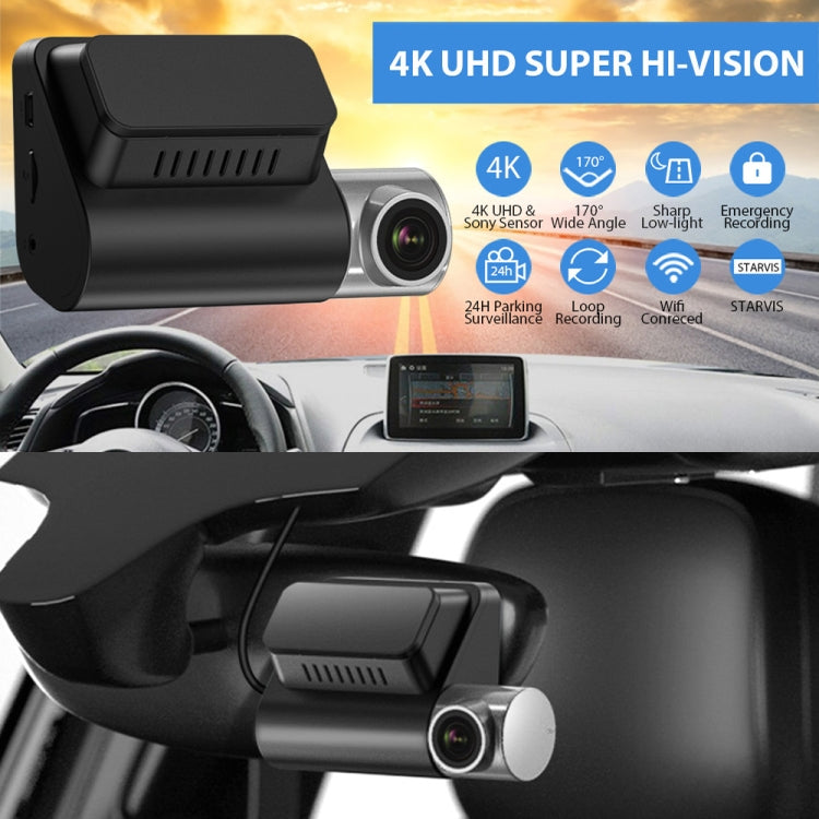 V50 2.0 inch ISP Display Single-lens 4K Car Dash Camera Driving Recorder