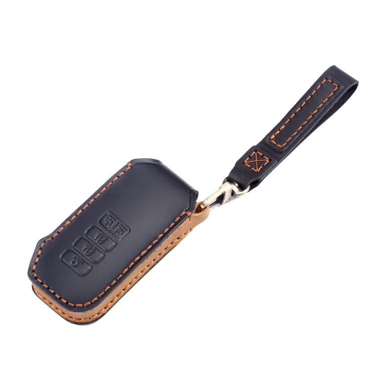 For Kia 5-button Hallmo Car Cowhide Leather Key Protective Cover Key Case