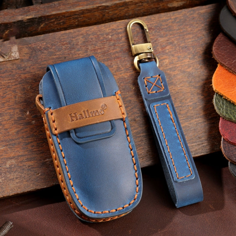 For Nissan Teana / Ariya 3-button Tail Box Hallmo Car Cowhide Leather Key Protective Cover Key Case