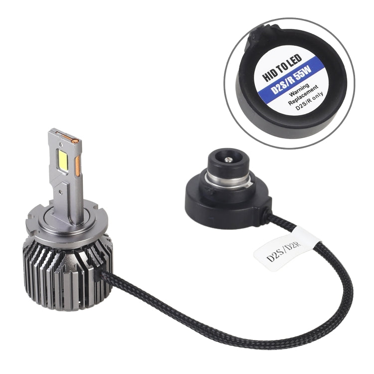 1 Pair D Series D2 Car HID Ballast to LED Headlight DC12V / 35W / 6000K / 4000LM(White Light)