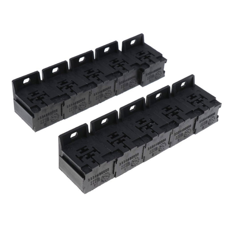 30A-80A Relay Base Holder 5-pin Socket with 50 Pieces Terminals