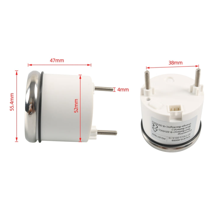 A7955 Yacht / RV 12V 52mm Voltmeter