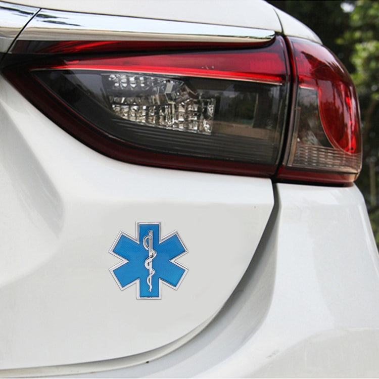 Car Star of Life Personalized Aluminum Alloy Decorative Stickers, Size: 6.5x0.5cm