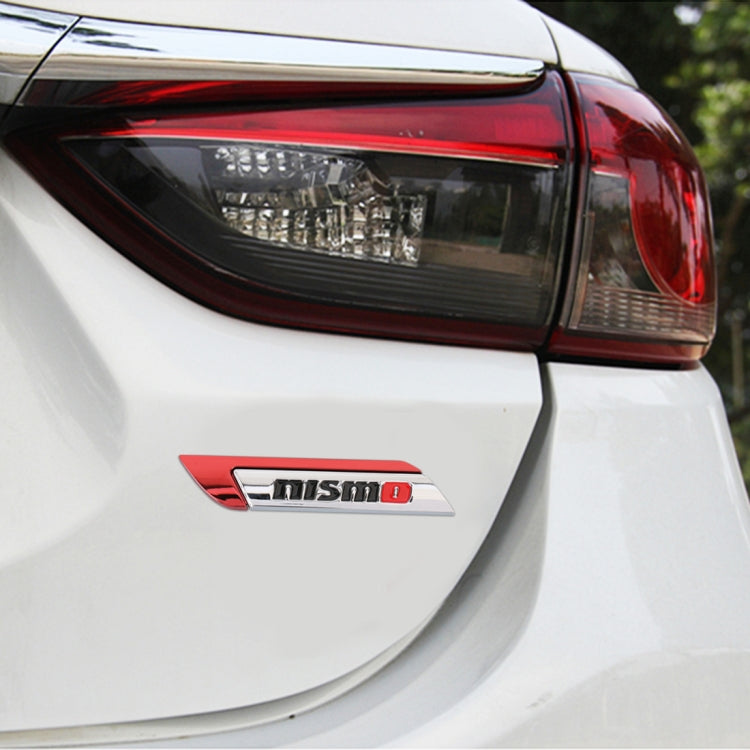 1 Pair Car Letters NISMO Personalized Aluminum Alloy Decorative Stickers, Size: 11.5 x 2.5 x 0.5cm