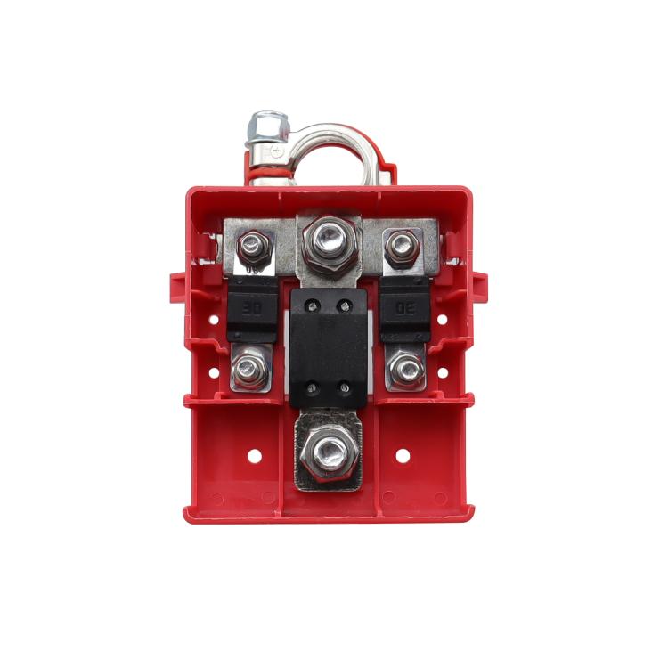 Car Positive Battery Pile Battery 400A Fuse Terminal Battery Clip Battery Terminal  - Red