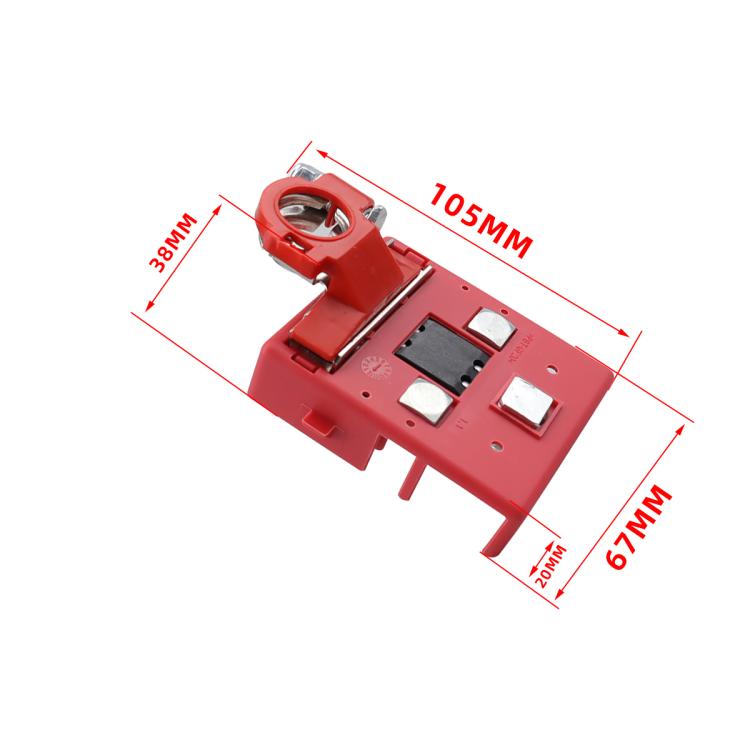 Car Positive Battery Pile Battery 400A Fuse Terminal Battery Clip Battery Terminal  - Red